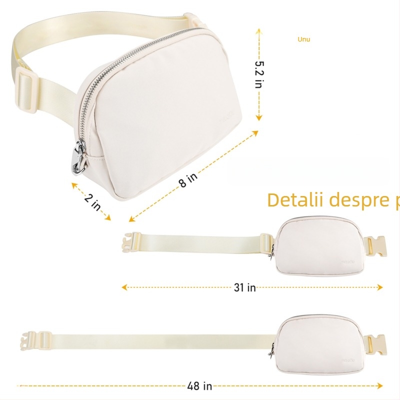 Geantă de talie pentru sport cu protecție anti-furt, MELCOU, unisex, poliester, sporturi în aer liber, vara 2023.