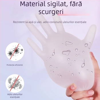 Mănuși de masaj de unică folosință din PVC, anti-alunecare, design transparent, grosime până la 0.05 mm, model Yingke