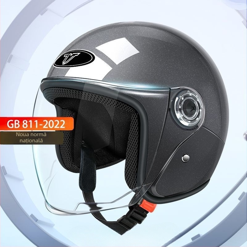 Cască de motocicletă electrică – demi-cască, potrivire universală, utilizare vară, certificare TCO99, personalizare disponibilă