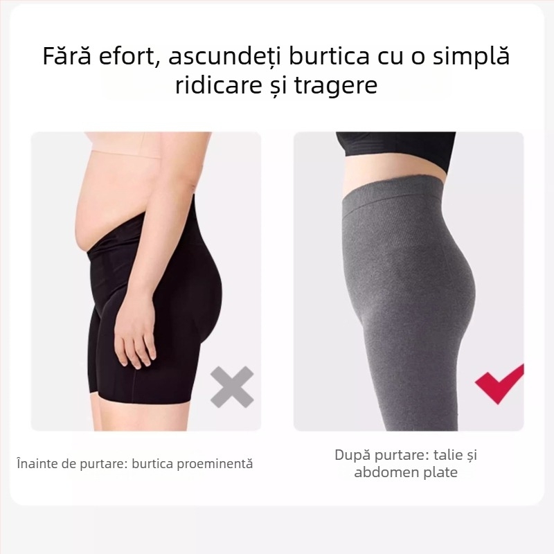 Colanți termici din bumbac pentru femei, primăvară–toamnă, groși și calzi, cu înaltă elasticitate, 50–70% poliester, 30–50% bumbac