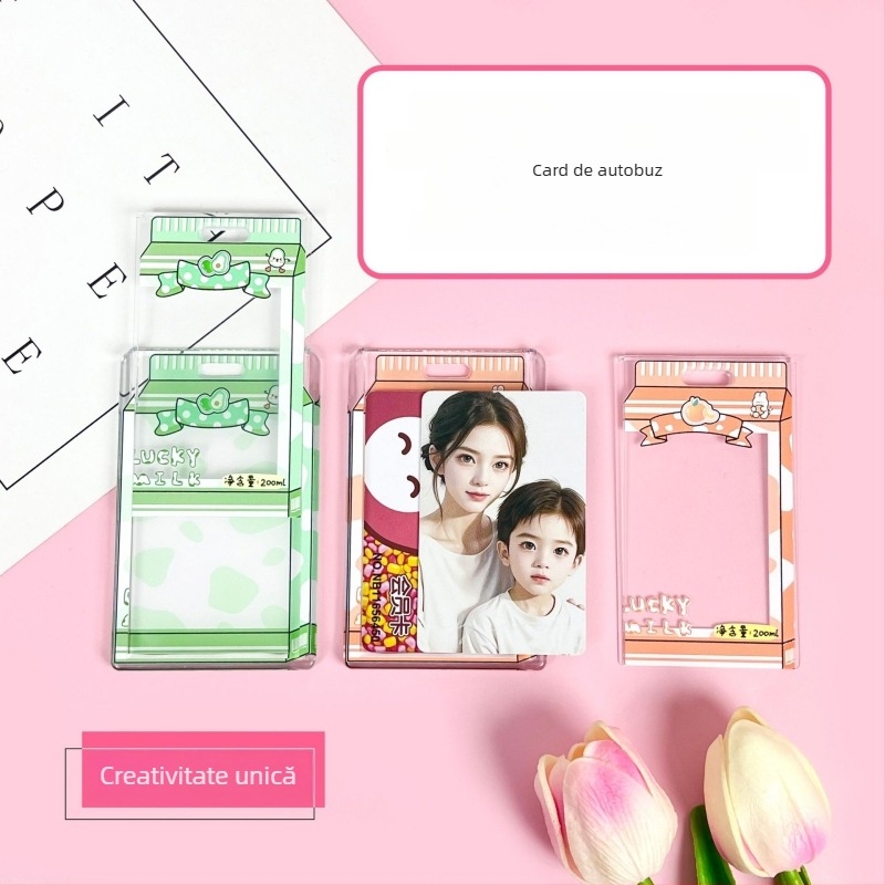 Suport pentru carduri în stil desen animat — Material PS, Tip: Suport pentru carduri