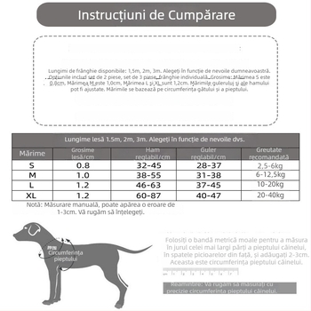 Ham de câine cu lesă, în stil vestă, pentru câini de la mic la mare, inclusiv Golden Retriever și rase Toy