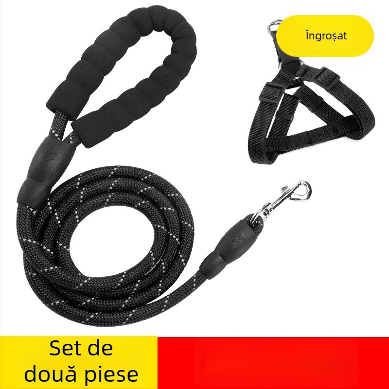 Ham de câine cu lesă, în stil vestă, pentru câini de la mic la mare, inclusiv Golden Retriever și rase Toy