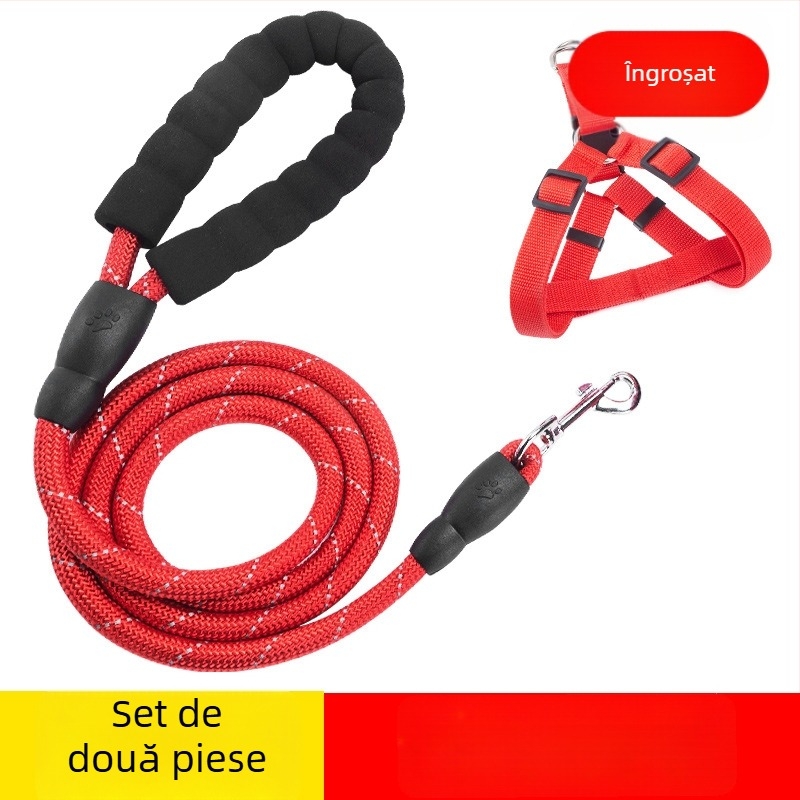 Ham de câine cu lesă, în stil vestă, pentru câini de la mic la mare, inclusiv Golden Retriever și rase Toy