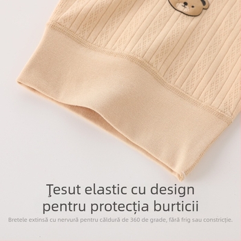 Vesta tricotată din bumbac pentru nou-născuți, fără mâneci, cu catarame la umeri, 100% bumbac, finisare moale