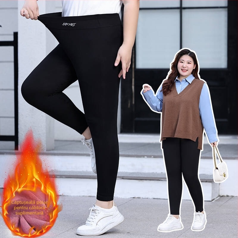 Pantaloni damă talie înaltă, skinny, uni, amestec poliester-elastan, lungime completă, croială creion