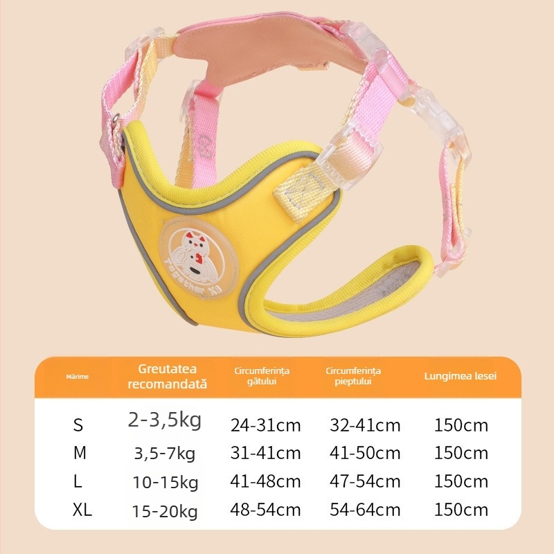 Lesă universală anti-evadare pentru pisici și câini, poliester, brand Meow and, origine Zhejiang, categorie: curea de tracțiune