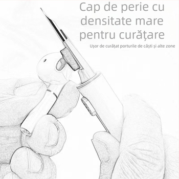 Pen de curățare pentru căști - unealtă universală de curățare, corp din plastic, lansat în 2024
