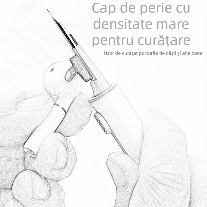 Pen de curățare pentru căști - unealtă universală de curățare, corp din plastic, lansat în 2024