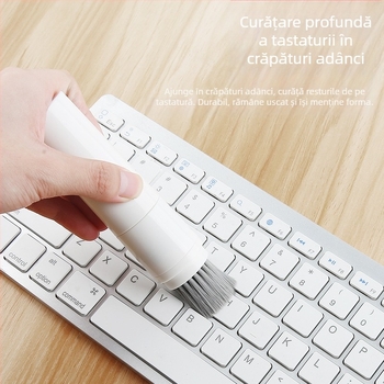 SYT-05 Pensă de curățare Six-in-One pentru căști — Unelte universală de curățare pentru AirPods, telefoane și tastaturi; Carcasă din plastic; Greutate 42 g; Logo gravat cu laser