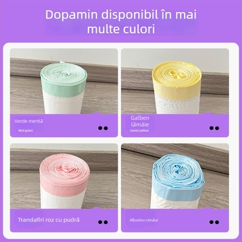 Sac pentru nisip de pisică HDPE gros, tip rolă, de unică folosință, pentru tavă de pisică inteligentă (MMD-01)