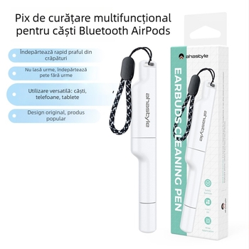 WG83 Creion de curățare pentru AirPods, iPhone 15, tastaturi și iPad – Universal, procesare OEM, logo gravat cu laser, corp din plastic, greutate 18,5 g