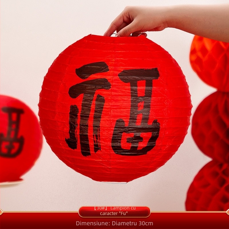 Dongyang Orange Nuoyi Bai lanternă de hârtie – stil chinezesc, decor pentru amenajarea spațiului