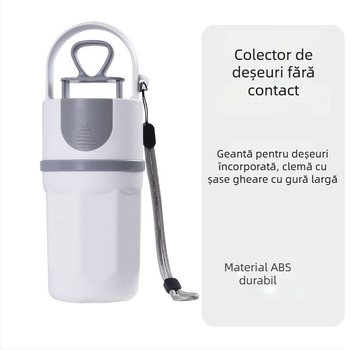 Unealtă 2 în 1 pentru colectarea dejecțiilor animalelor de companie, suport pentru pungă; plastic, lot de 80 buc