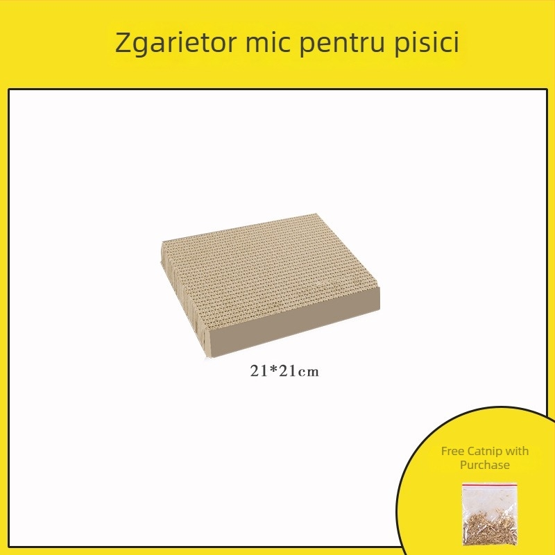 Mahaqu Placă de zgâriere pentru pisici – îngroșată, rezistentă la uzură pentru ascuțirea ghearelor, jucărie de tip bol din hârtie ondulată, stil drăguț