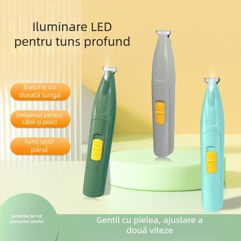 Tuns electric pentru animale de companie – pentru câini și pisici, trimmer pentru păr la labe și șlefuitor de unghii, ABS și oțel inoxidabil