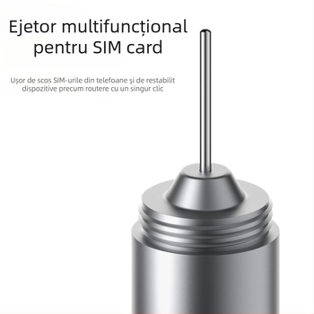 Curățitor cu pin de ejectare SIM din aliaj de aluminiu pentru compartimentele telefonului mobil/Bluetooth - Model Pj-9068, Yixuan Digital, 6 g