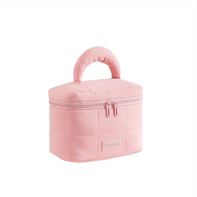 Geantă Stef Cloud din nylon pentru cosmetice – formă cubică, multifuncțională pentru machiaj, igienă și călătorii