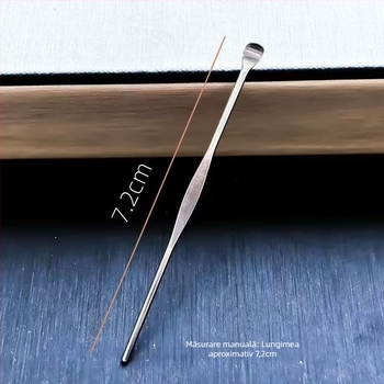 Set portabil pentru urechi din oțel inoxidabil, lingurițe fără lumină, unisex