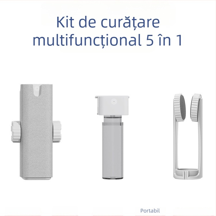 Q5Y Set de curățare ochelari – ABS, multifuncțional, 37 g