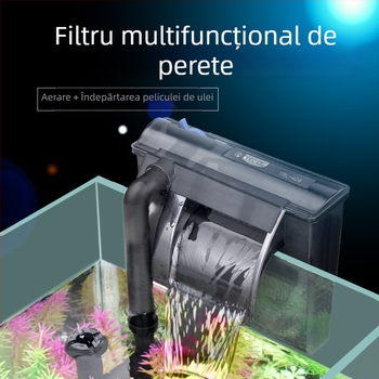 Yee Pompa de Filtru pentru Acvariu – Compactă, Silențioasă, Externă, 3-în-1 pentru Cascadă, Montaj pe Perete, Oxigenare și Circulație, din Plastic; pentru Pești de Apă Dulce; Modele: YMB-401/403/404/405; Brand: Yee