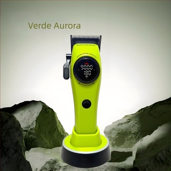 Mașină de tuns păr cu motor fără perii, lamă din aliaj de titan, lamă cu 21 de trepte de taper progresiv, 9000 RPM, baterie încorporată 2000–4000 mAh