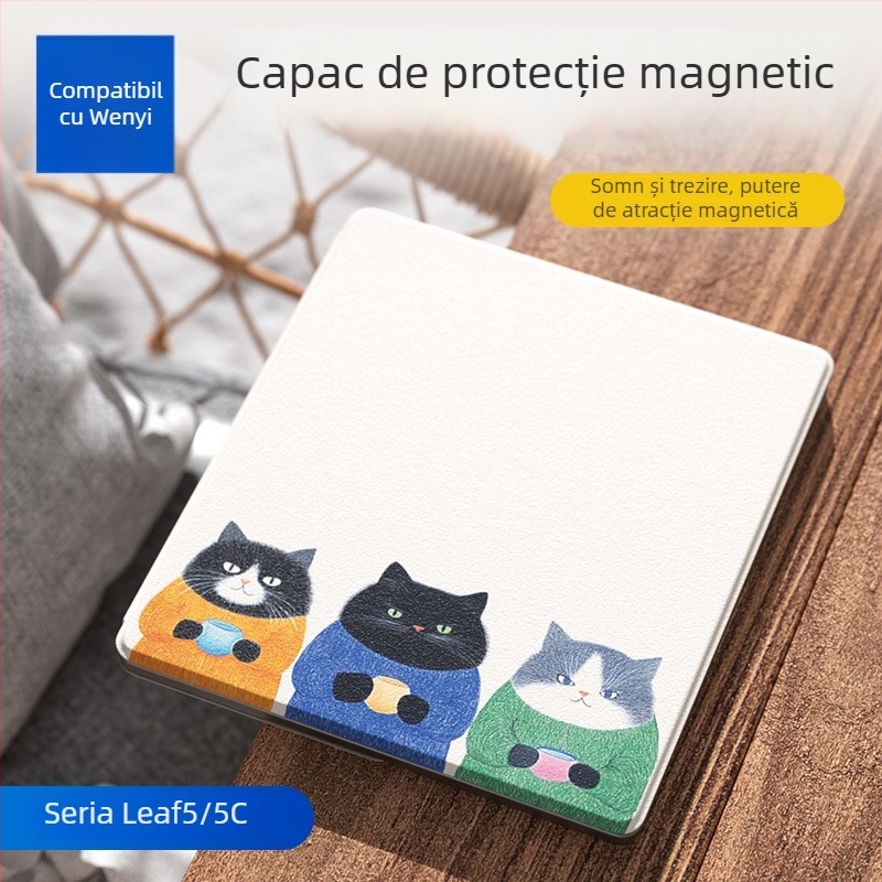 Carcasă protectivă Leaf5 cu capac rabatabil | Hanlin Reading | Modele cutie calibrare 0-150 / 0-200 / 0-300 | Personalizată după desene