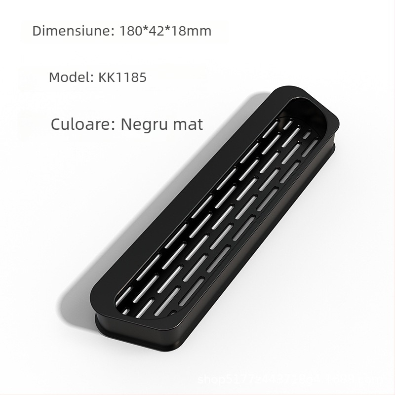 Mâner pentru ușă de dulap cu plasă, plită pe gaz încorporată, dulap ventilat, garderobă, mâner încorporat pentru balcon, sertar, stil modern minimalist