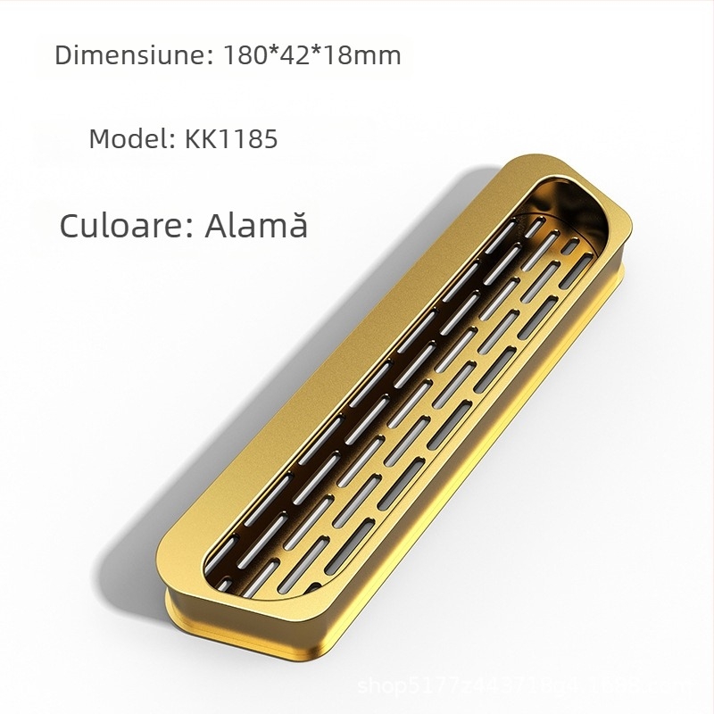 Mâner pentru ușă de dulap cu plasă, plită pe gaz încorporată, dulap ventilat, garderobă, mâner încorporat pentru balcon, sertar, stil modern minimalist