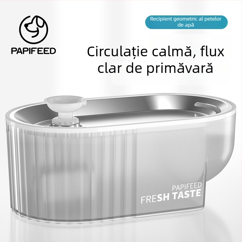 Dispenser de apă pentru pisici cu circulație automată, pentru pisici și pisicuți, cu capacitate mare (fără suport pentru aplicație)