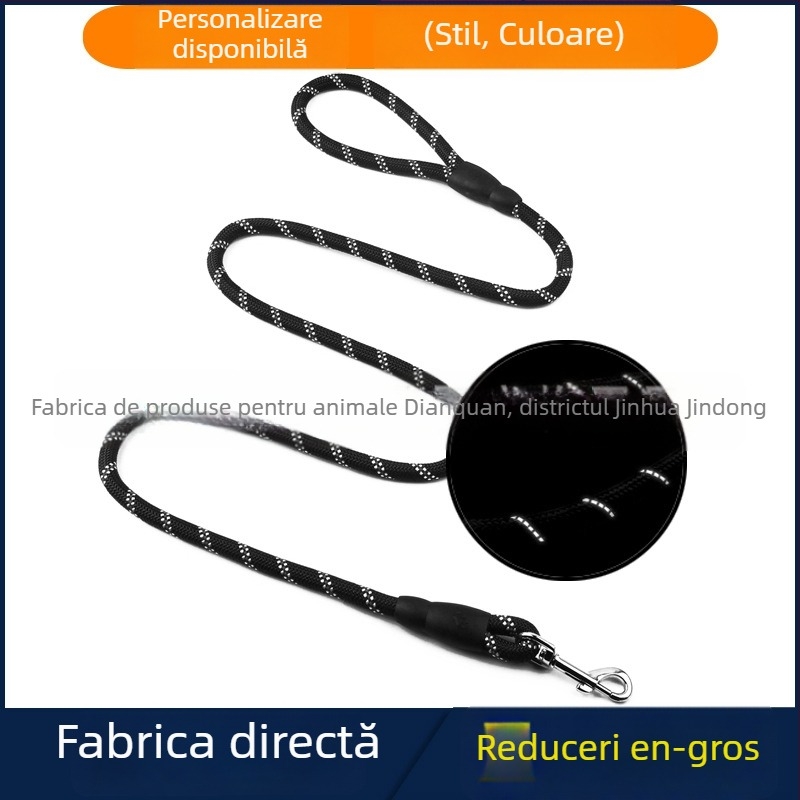 Lesă pentru câini (Tow rope) – Poliester; Nu se extinde; Cantitatea în cutie: 200 buc.; Nu este importat