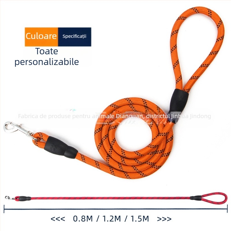 Lesă pentru câini (Tow rope) – Poliester; Nu se extinde; Cantitatea în cutie: 200 buc.; Nu este importat
