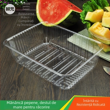 Cutie de fructe PET, de unică folosință, fără capac, model 1813, material PET, grosime pereți 0,3 mm, diametru interior 120 mm