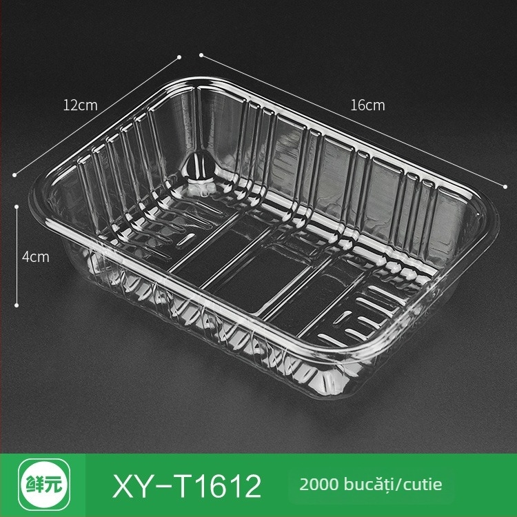 Cutie de fructe PET, de unică folosință, fără capac, model 1813, material PET, grosime pereți 0,3 mm, diametru interior 120 mm