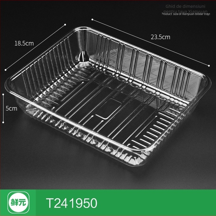 Cutie de fructe PET, de unică folosință, fără capac, model 1813, material PET, grosime pereți 0,3 mm, diametru interior 120 mm