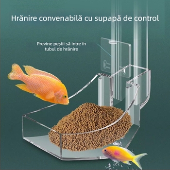 Tubă de alimentare acrilică pentru acvariu cu alimentare automată, hrănitor transparent pentru creveți – Strange Garden
