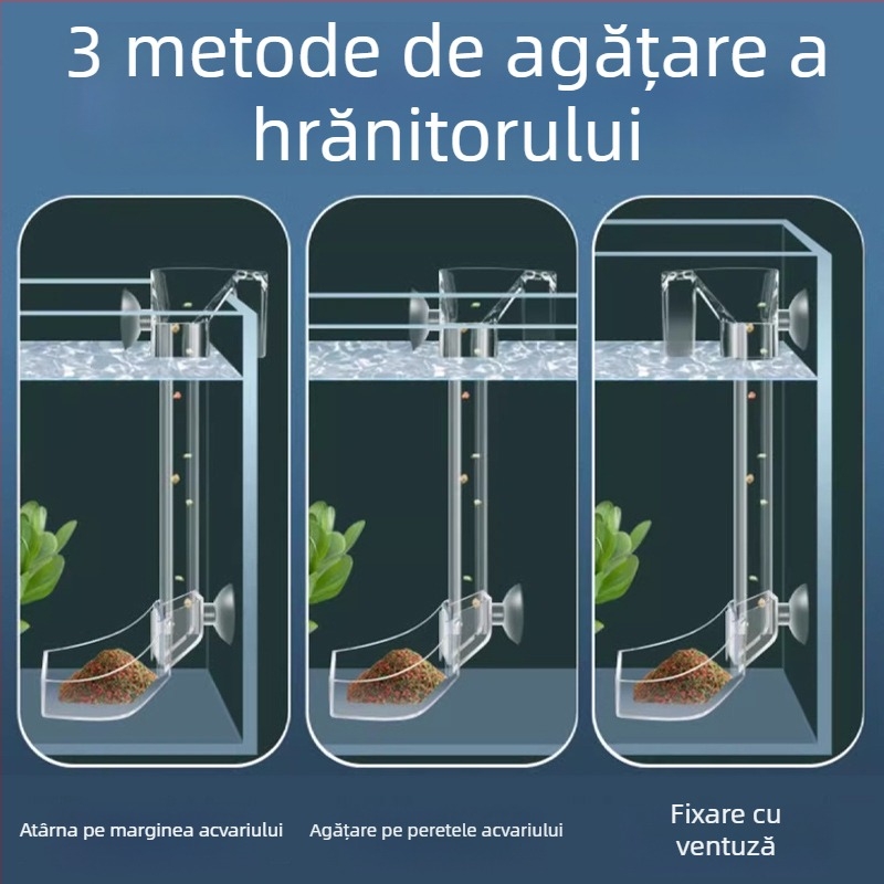 Tubă de alimentare acrilică pentru acvariu cu alimentare automată, hrănitor transparent pentru creveți – Strange Garden
