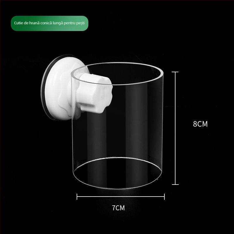 Tubă de alimentare acrilică pentru acvariu cu alimentare automată, hrănitor transparent pentru creveți – Strange Garden