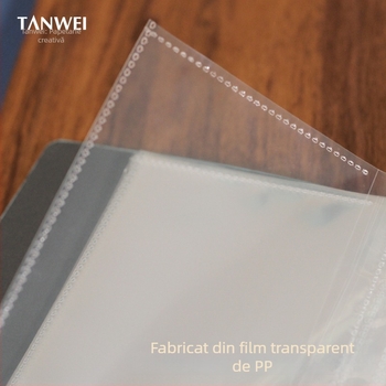 A5 mapă pentru bilete de teatru și călătorii – piele PU, binder cu șase găuri, personalizare disponibilă, imprimare logo