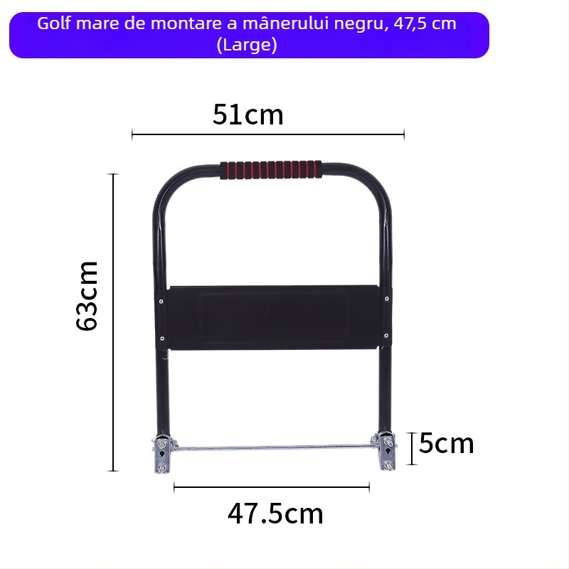 Mâner pentru cărucior, pliabil și mobil, țeavă din oțel galvanizat, marcă Xingyue