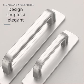 Mâneri pentru uși glisante, montaj pe suprafață (fără găuri), model D116, plastic, finisaj pudrat, pentru uși de duș