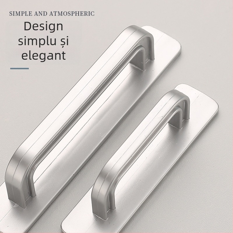 Mâneri pentru uși glisante, montaj pe suprafață (fără găuri), model D116, plastic, finisaj pudrat, pentru uși de duș