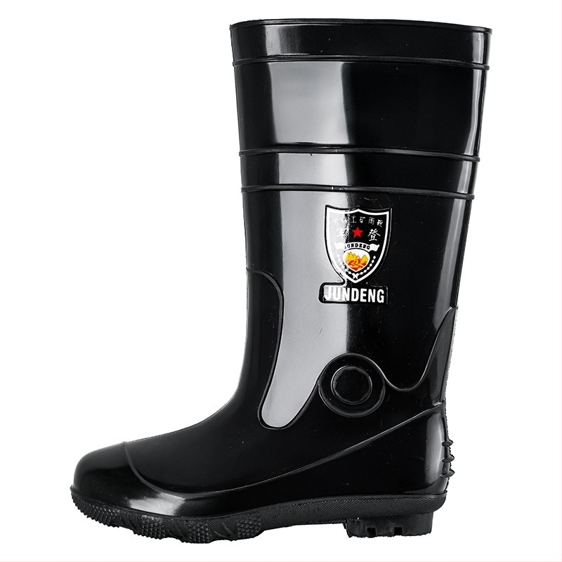 Ghete de ploaie de protecție, mărime extra mare, talpă antiderapantă groasă, impermeabile, înalte, din PVC, unisex, pentru șantiere