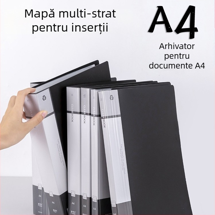 Dosar de documente FDL serie - Material PP, cu un singur clemă, Organizator de documente multistrat