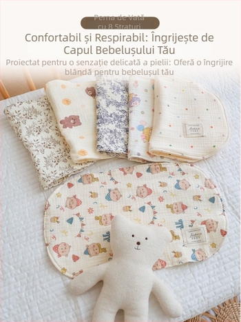 Pernă cu aspect de nor • bumbac 100% • Brand Hanbei • stil desenat • pentru nou-născuți • vară 2024