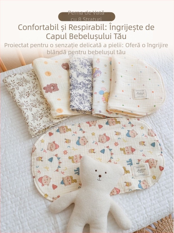 Pernă cu aspect de nor • bumbac 100% • Brand Hanbei • stil desenat • pentru nou-născuți • vară 2024