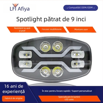 Lumină LED pentru camion, 8 LED de tip A, 32W/58W, 10–60V DC, LED 5050+2835, viață 50.000 h