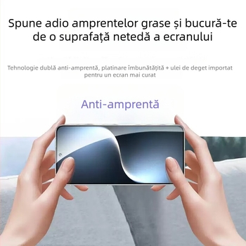 Protecție ecran din sticlă securizată pentru iPhone 13 Pro, 14 Pro, 14 Pro Max – HD, Anti-Spy, Anti-Drop, Anti-Burst, Instalare Ușoară
