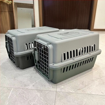 Cutie transport animale PP pentru pisici, câini și iepuri — transport portabil pentru animale, capacitate 1, greutate acceptată 5–7 kg, duritate medie