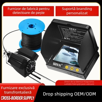 Detector subacvatic de pește cu cameră HD și senzor termic, adâncime 0.6–30 m, alimentare DC 10–18 V